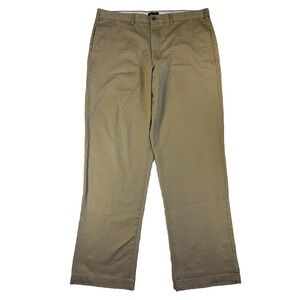 Lands End Men's 38 Traditional Fit Khaki Chino Pants Essential Workwear Casual